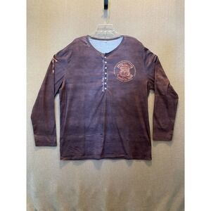 Route 66 shirt Men's 3XL Brown Long Sleeve